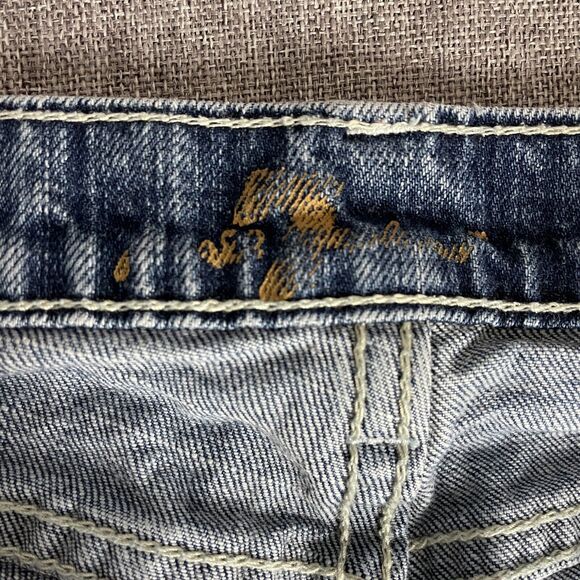 7 For All Mankind Jeans Womens 29 Blue Roxanne Zip Fly Stretch - Picture 7 of 13